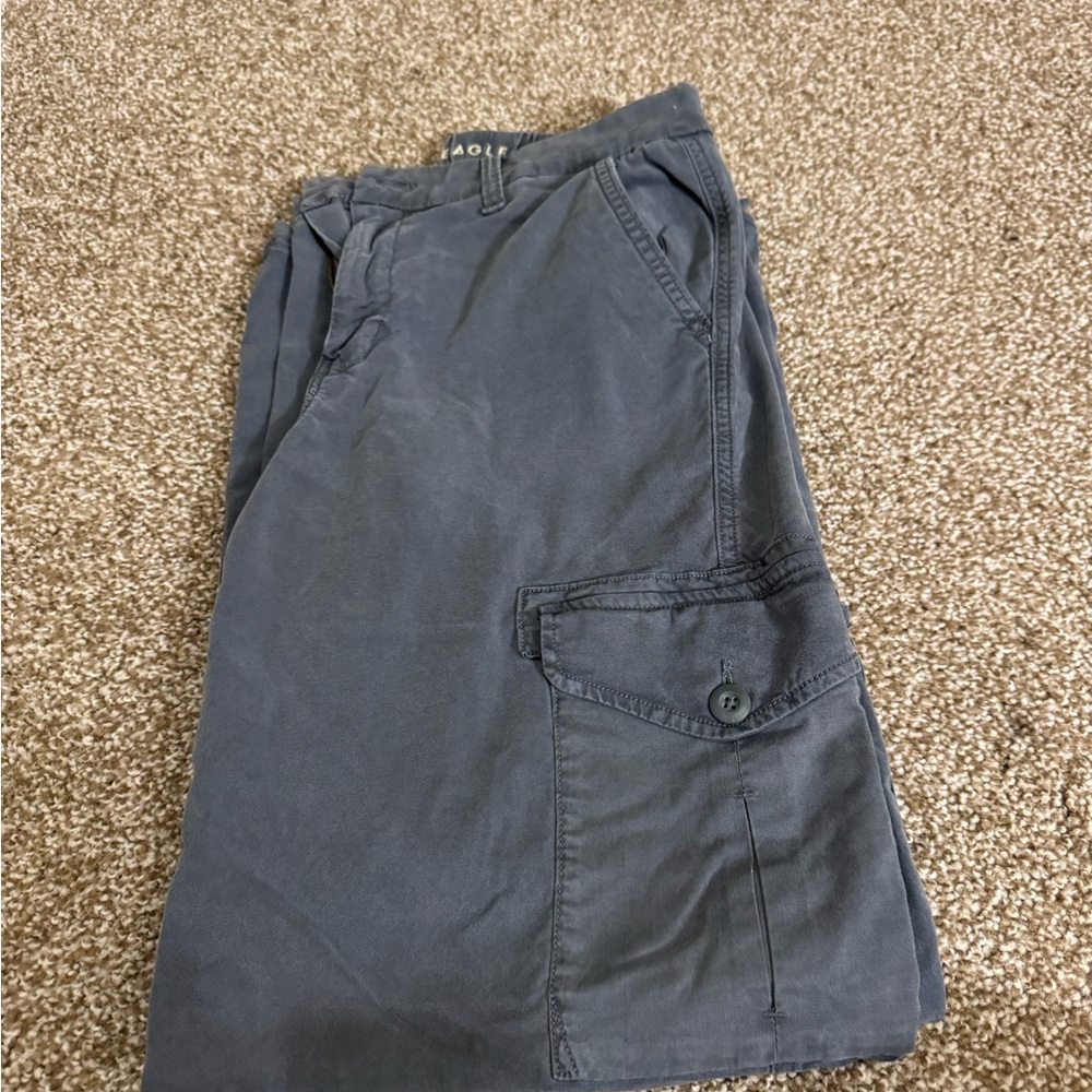 American Eagle Outfitters Gray Cargo Pants